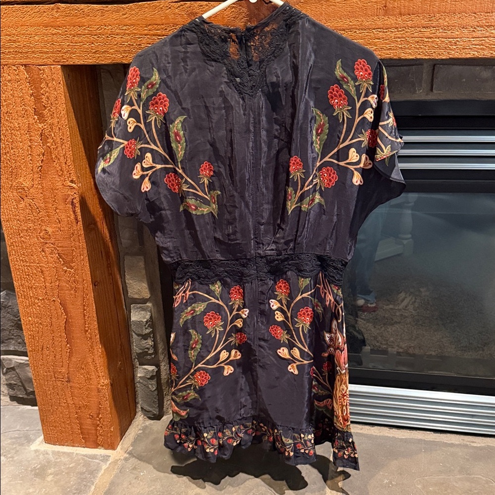 Berry Garden Embroidered Satin Minidress
FARM Rio NEW - Picture 8 of 11